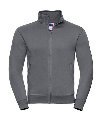Russell Europe Men`s Authentic Sweat Jacket, Convoy Grey, 3XL bedrucken, Art.-Nr. 220001278