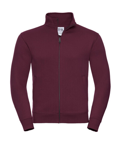 Russell Europe Men`s Authentic Sweat Jacket, Burgundy, S bedrucken, Art.-Nr. 220004483