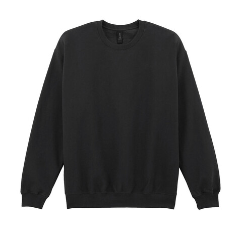 Gildan Softstyle Midweight Fleece Adult Crewneck, Black, S bedrucken, Art.-Nr. 220091012
