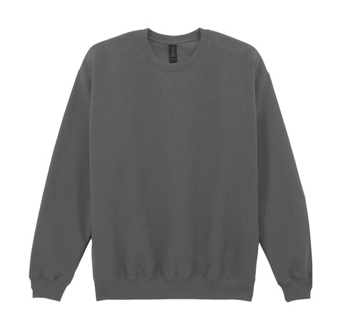 Gildan Softstyle Midweight Fleece Adult Crewneck, Charcoal, M bedrucken, Art.-Nr. 220091303