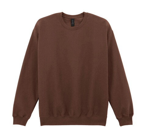 Gildan Softstyle Midweight Fleece Adult Crewneck, Cocoa, M bedrucken, Art.-Nr. 220097113
