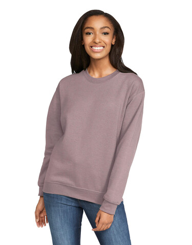 Gildan Softstyle Midweight Fleece Adult Crewneck, Stone Blue, 2XL bedrucken, Art.-Nr. 220093366
