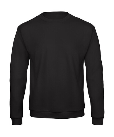 B &amp; C ID.202 50/50 Sweatshirt Unisex, Black, L bedrucken, Art.-Nr. 220421015