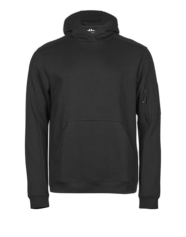 Tee Jays Athletic Hooded Sweat, Black, 2XL bedrucken, Art.-Nr. 221541017