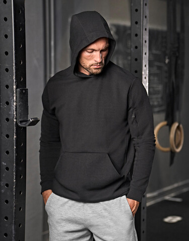 Tee Jays Athletic Hooded Sweat, Black, S bedrucken, Art.-Nr. 221541013