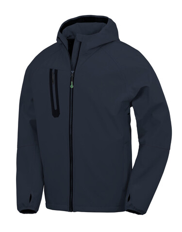 Result 3-Layer Recycled Printable Casual Hooded Softshell, Navy/Navy, 3XL bedrucken, Art.-Nr. 222332487