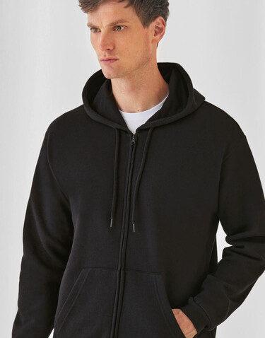 B &amp; C ID.205 50/50 Hooded Full Zip Sweat Unisex, Black, 2XL bedrucken, Art.-Nr. 222421017