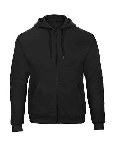 B &amp; C ID.205 50/50 Hooded Full Zip Sweat Unisex, Black, 2XL bedrucken, Art.-Nr. 222421017