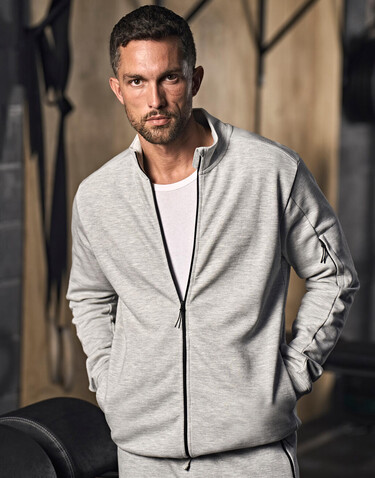 Tee Jays Athletic Full Zip Sweat, Black, S bedrucken, Art.-Nr. 222541013