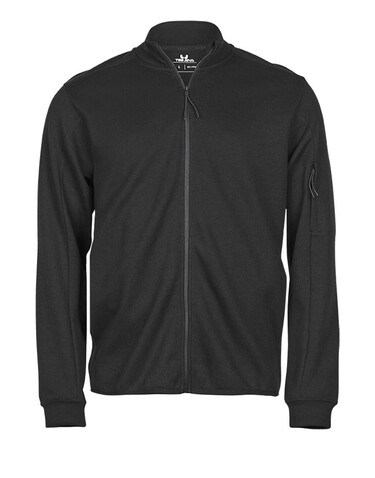 Tee Jays Athletic Full Zip Sweat, Black, S bedrucken, Art.-Nr. 222541013