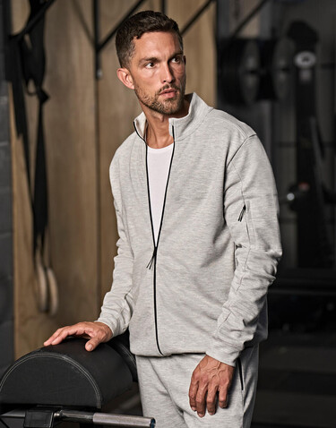Tee Jays Athletic Full Zip Sweat, Black, S bedrucken, Art.-Nr. 222541013