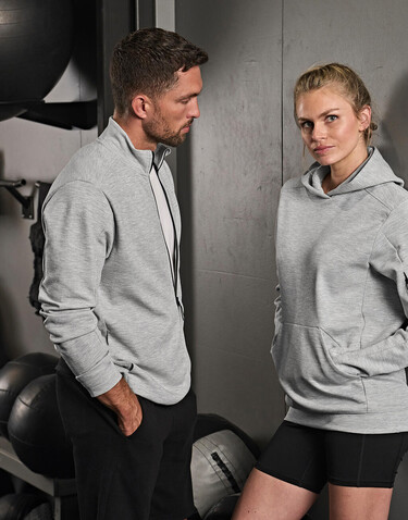 Tee Jays Athletic Full Zip Sweat, Black, S bedrucken, Art.-Nr. 222541013
