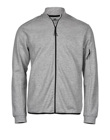 Tee Jays Athletic Full Zip Sweat, Black, S bedrucken, Art.-Nr. 222541013
