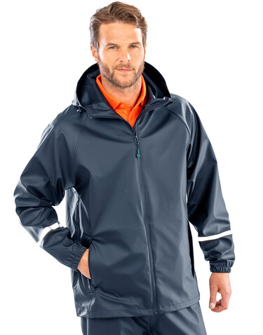 Result Prism Pu Waterproof Jacket, Black, 3XL bedrucken, Art.-Nr. 223331017
