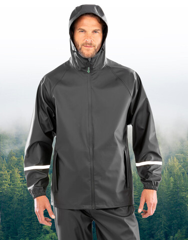 Result Prism Pu Waterproof Jacket, Black, 4XL bedrucken, Art.-Nr. 223331018