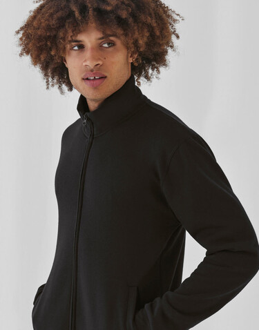 B &amp; C ID.206 50/50 Full Zip Sweat Unisex, Black, XL bedrucken, Art.-Nr. 223421016