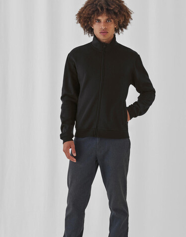 B &amp; C ID.206 50/50 Full Zip Sweat Unisex, Heather Grey, XS bedrucken, Art.-Nr. 223421232