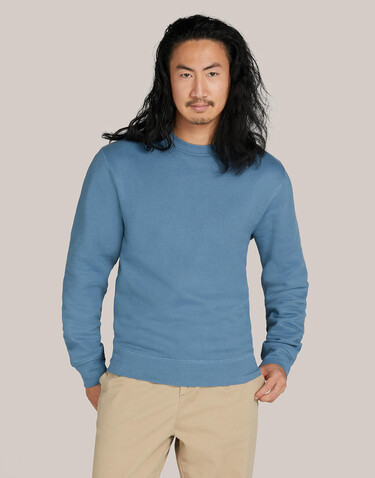 SG Signature Tagless Crew Neck Sweatshirt Unisex, Light Oxford, XS bedrucken, Art.-Nr. 230527191
