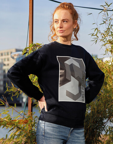 SG Unisex Crew Sweat, Heather Grey, L bedrucken, Art.-Nr. 235521233