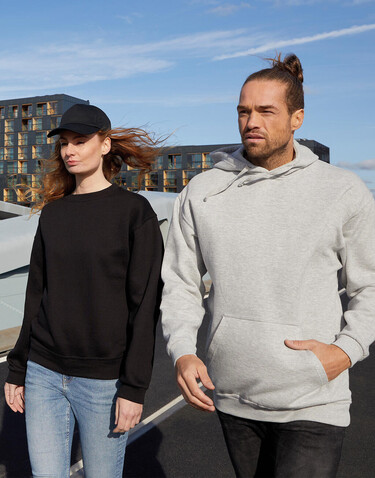 SG Unisex Crew Sweat, Heather Grey, L bedrucken, Art.-Nr. 235521233