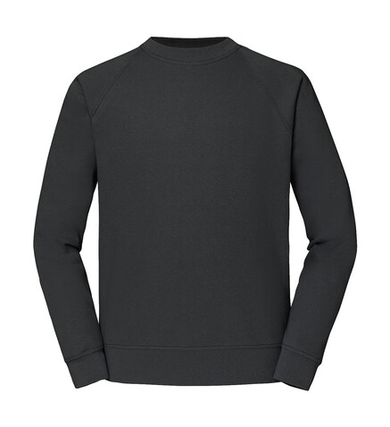 Fruit of the Loom Classic Raglan Sweat, Light Graphite, L bedrucken, Art.-Nr. 237011355