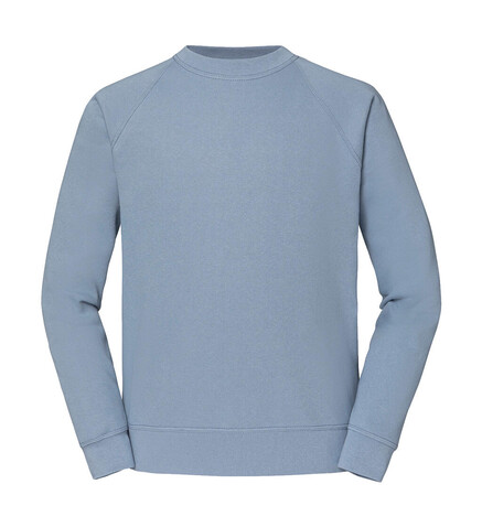 Fruit of the Loom Classic Raglan Sweat, Mineral Blue, L bedrucken, Art.-Nr. 237013295