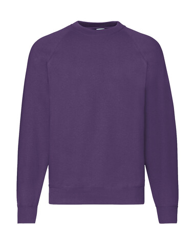 Fruit of the Loom Classic Raglan Sweat, Mineral Blue, L bedrucken, Art.-Nr. 237013295