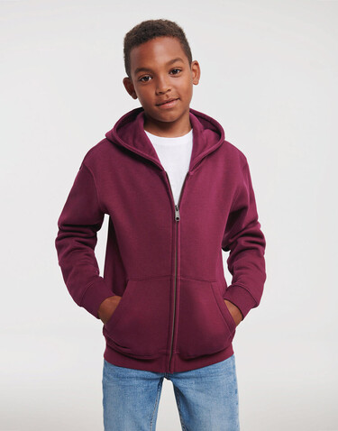 Russell Europe Kids` Authentic Zipped Hood Sweat, Bright Royal, M (116/5-6) bedrucken, Art.-Nr. 240003064