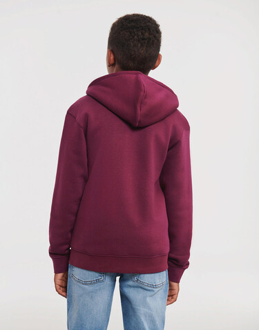 Russell Europe Kids` Authentic Zipped Hood Sweat, Burgundy, S (104/3-4) bedrucken, Art.-Nr. 240004483