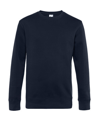 B &amp; C KING Crew Neck, Navy Blue, L bedrucken, Art.-Nr. 242422075