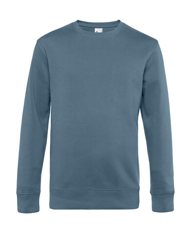 B &amp; C KING Crew Neck, Nordic Blue, 3XL bedrucken, Art.-Nr. 242422148