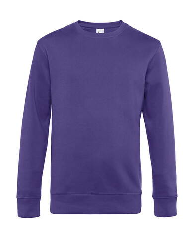 B &amp; C KING Crew Neck, Radiant Purple, L bedrucken, Art.-Nr. 242423465