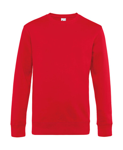B &amp; C KING Crew Neck, Red, S bedrucken, Art.-Nr. 242424003