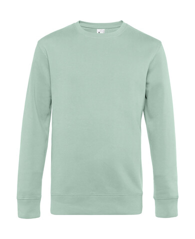 B &amp; C KING Crew Neck, Aqua Green, S bedrucken, Art.-Nr. 242425083
