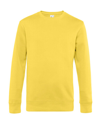 B &amp; C KING Crew Neck, Yellow Fizz, XS bedrucken, Art.-Nr. 242426112