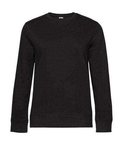 B &amp; C QUEEN Crew Neck, Black Pure, M bedrucken, Art.-Nr. 243421064