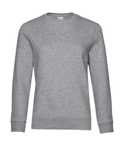 B &amp; C QUEEN Crew Neck, Heather Grey, 3XL bedrucken, Art.-Nr. 243421238