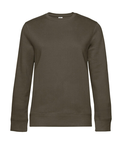 B &amp; C QUEEN Crew Neck, Khaki, L bedrucken, Art.-Nr. 243427315
