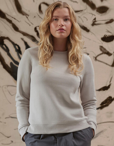 B &amp; C QUEEN Crew Neck, White, XS bedrucken, Art.-Nr. 243420002