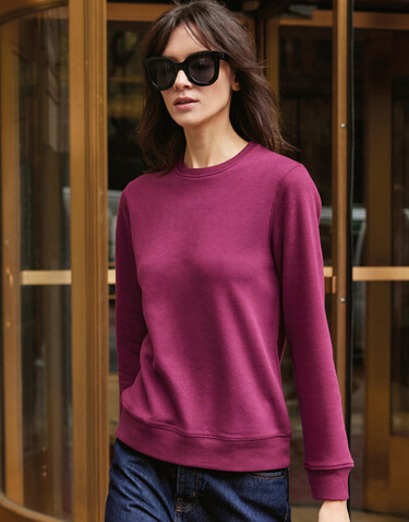 B &amp; C QUEEN Crew Neck, Heather Mid Grey, M bedrucken, Art.-Nr. 243421214