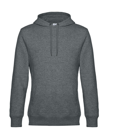 B &amp; C KING Hooded, Heather Mid Grey, XS bedrucken, Art.-Nr. 244421212