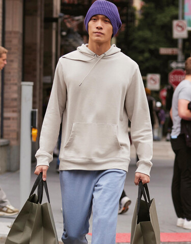 B &amp; C KING Hooded, Heather Mid Grey, 2XL bedrucken, Art.-Nr. 244421217