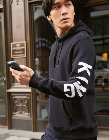 B &amp; C KING Hooded, White, XS bedrucken, Art.-Nr. 244420002