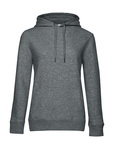 B &amp; C QUEEN Hooded, Heather Mid Grey, XS bedrucken, Art.-Nr. 245421212