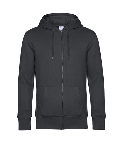 B & C KING Zipped Hood, Asphalt, L bedrucken, Art.-Nr. 246421085 B & C KING Zipped Hood, Asphalt, L bedrucken, Art.-Nr. 246421085