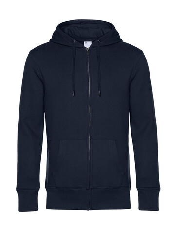 B &amp; C KING Zipped Hood, Navy Blue, 4XL bedrucken, Art.-Nr. 246422079