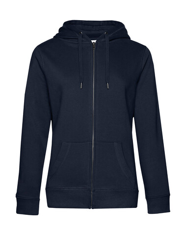 B &amp; C QUEEN Zipped Hood, Navy Blue, XS bedrucken, Art.-Nr. 247422072