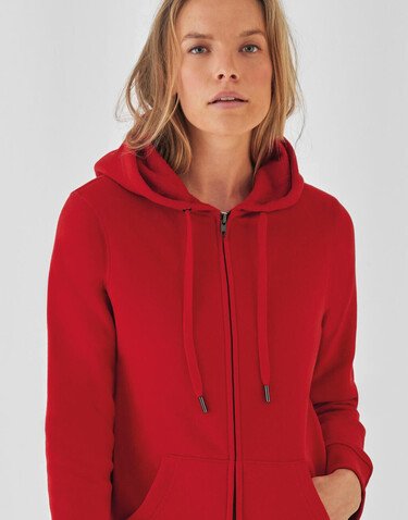 B &amp; C QUEEN Zipped Hood, Black Pure, 3XL bedrucken, Art.-Nr. 247421068