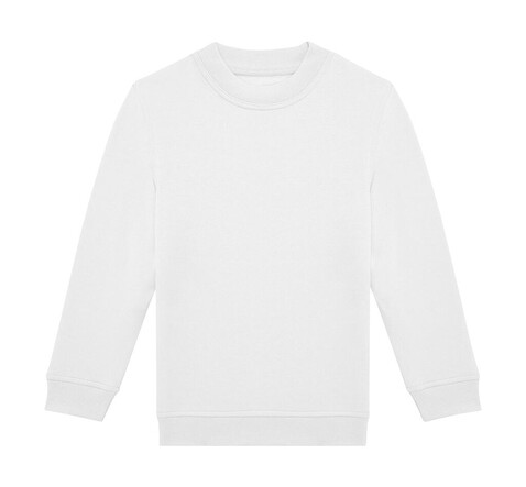 B &amp; C ID.332 Crew /kids, White, 3/4 (98/104) bedrucken, Art.-Nr. 248420003