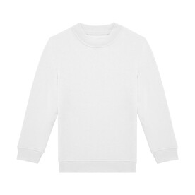 B &amp;amp; C ID.332 Crew /kids, White, 3/4 (98/104) bedrucken, Art.-Nr. 248420003